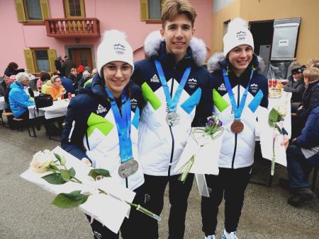 Mladi olimpijci Teja, Aljaž in Tia